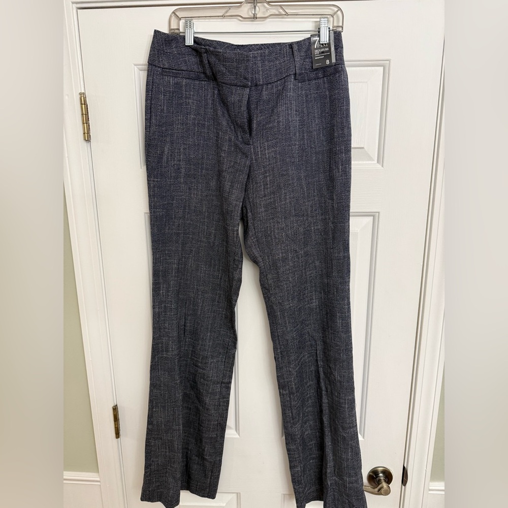 New York & Company Women's size 8 tall navy tweed dress pants